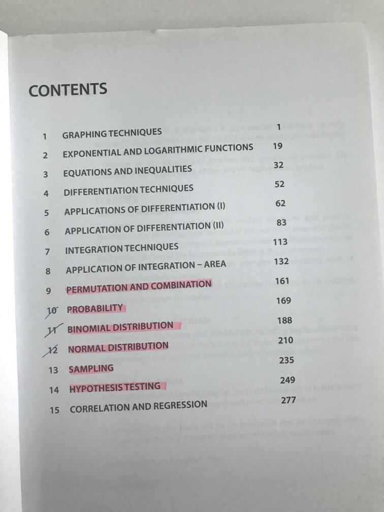H1 Math Notes H1 Mathematics Key Guide A Levels, Hobbies & Toys, Books & Magazines ...