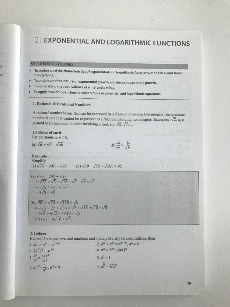 H1 Mathematics Key Guide A Levels, Hobbies & Toys, Books & Magazines ...