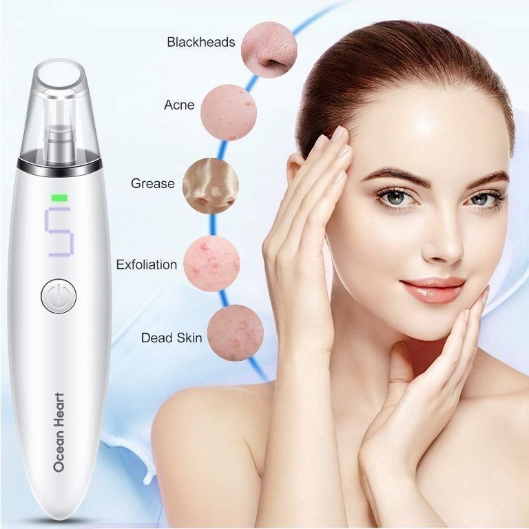 H3133 Blackhead Remover Vacuum, Upgraded Pore Vacuum with 5 suction