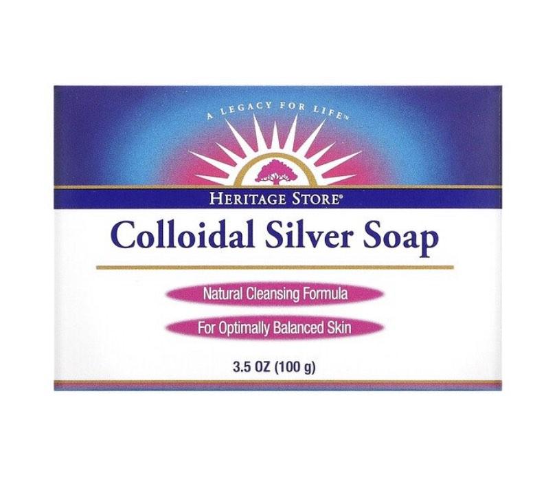 Heritage Store Colloidal Silver Soap 100g expiry date 06/2025, 美容＆化妝品
