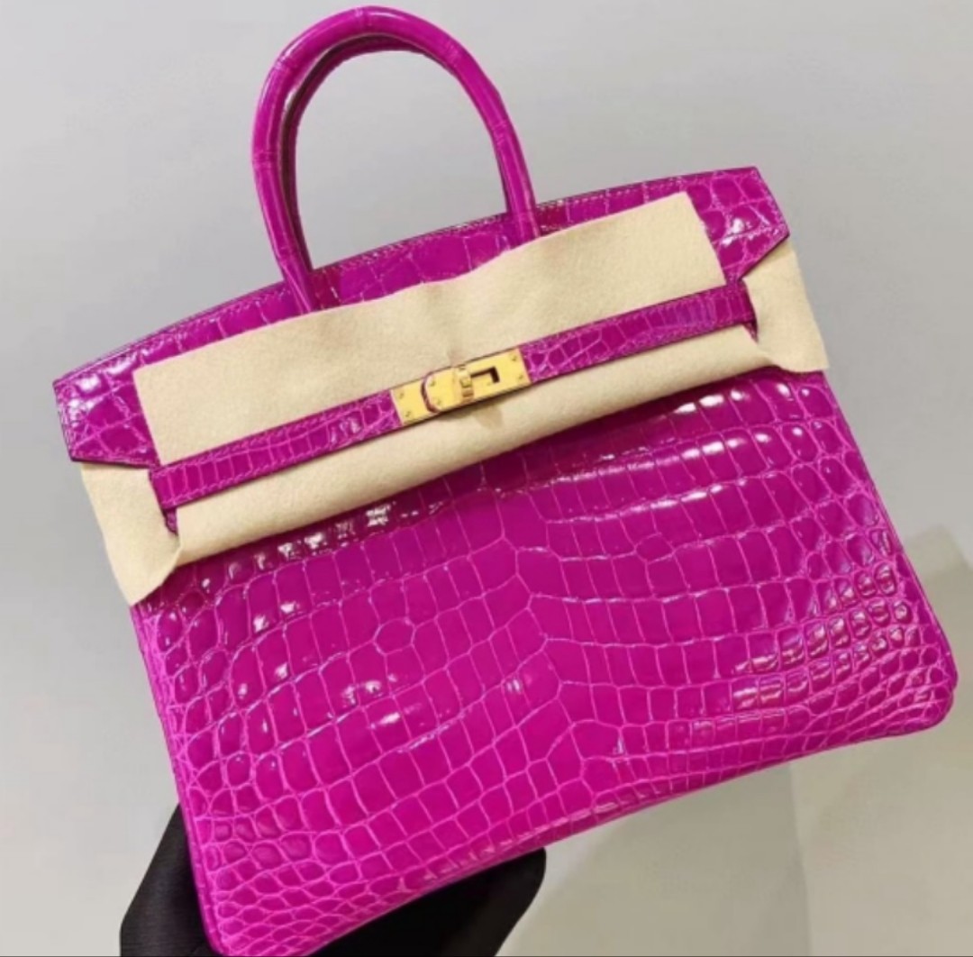 Hermes Birkin 25 porous Rose Sheherazade, Luxury, Bags & Wallets on ...