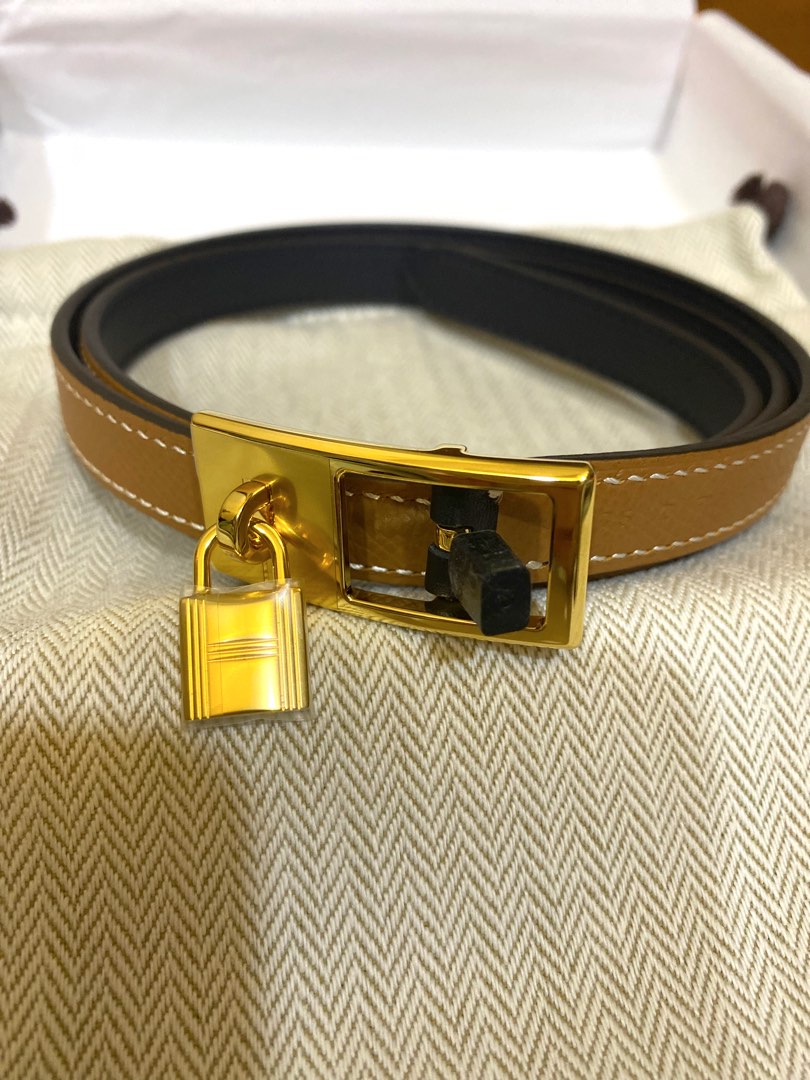 Hermes Lucky 15 Reversible Belt GHW, Women's Fashion, Watches ...