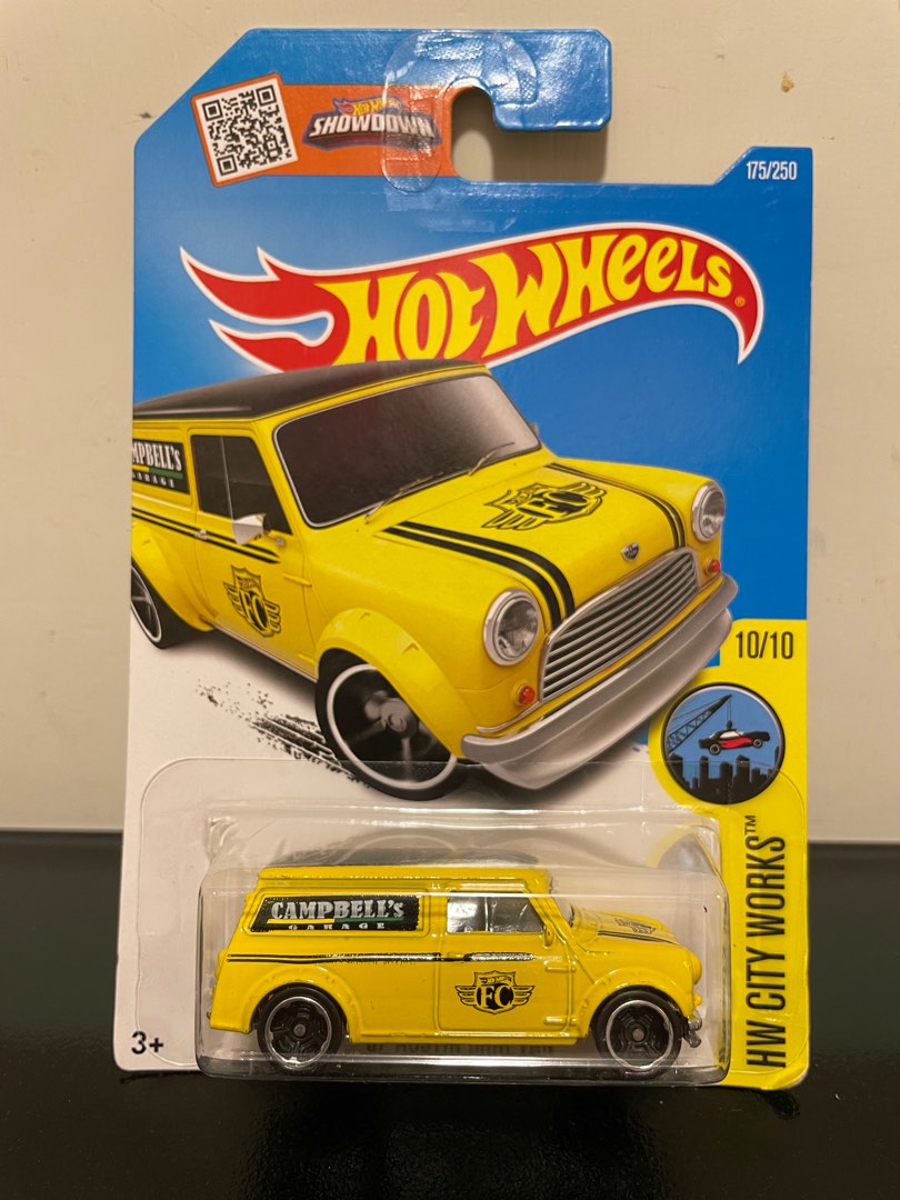Hot Wheels 1/64 - Austin Mini Van 2014 #27/250 - Modèle Réduit Neuf - Série Blue Card