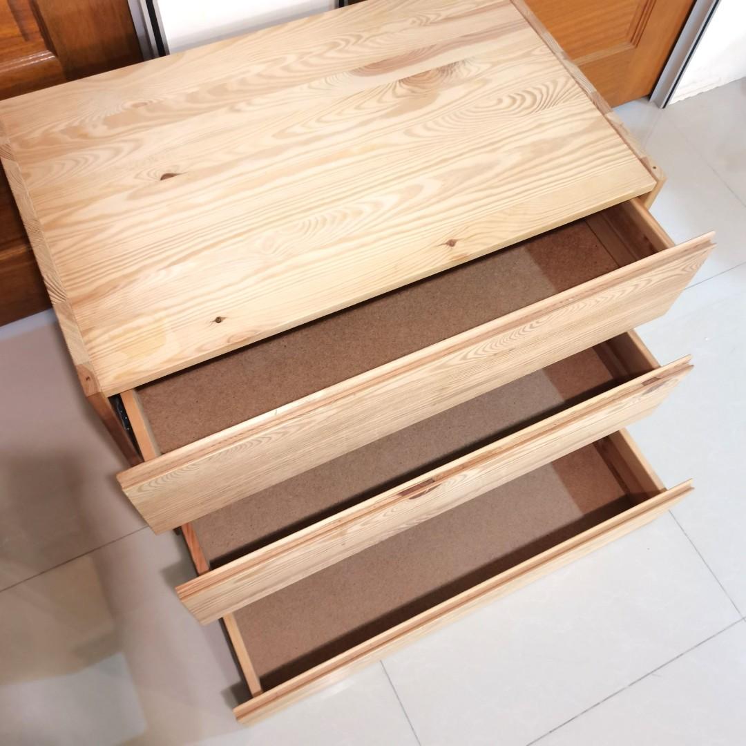 IKEA Ivar 3 Drawer Chest 80cm x 57cm Chest Drawers Minimalist Drawer Storage Solutions