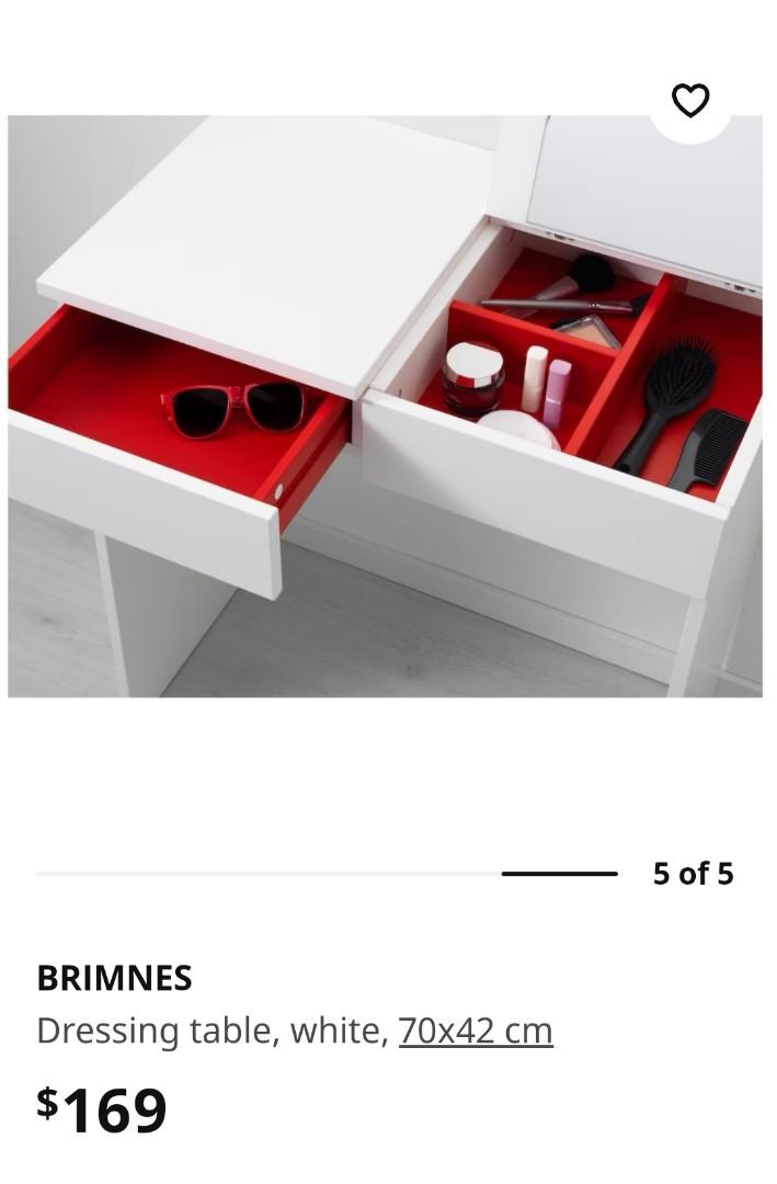 IKEA BRIMNES dressing table, Furniture & Home Living, Furniture, Tables