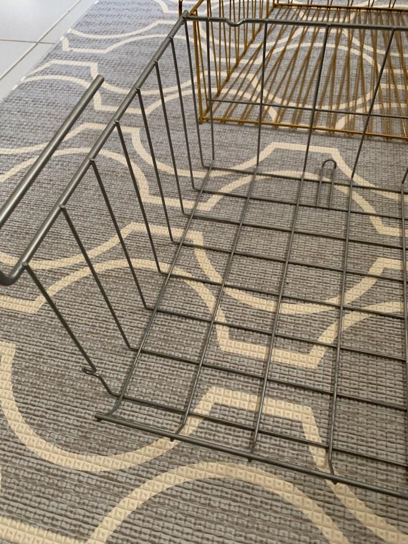 IKEA CLIP ON WIRE BASKET SHELF OBSERVATOR KALLAX, Furniture & Home