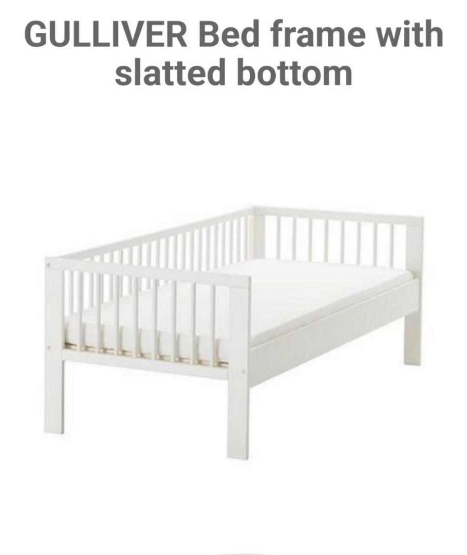 IKEA Gulliver Kids bed frame WHITE, Babies & Kids, Baby Nursery & Kids