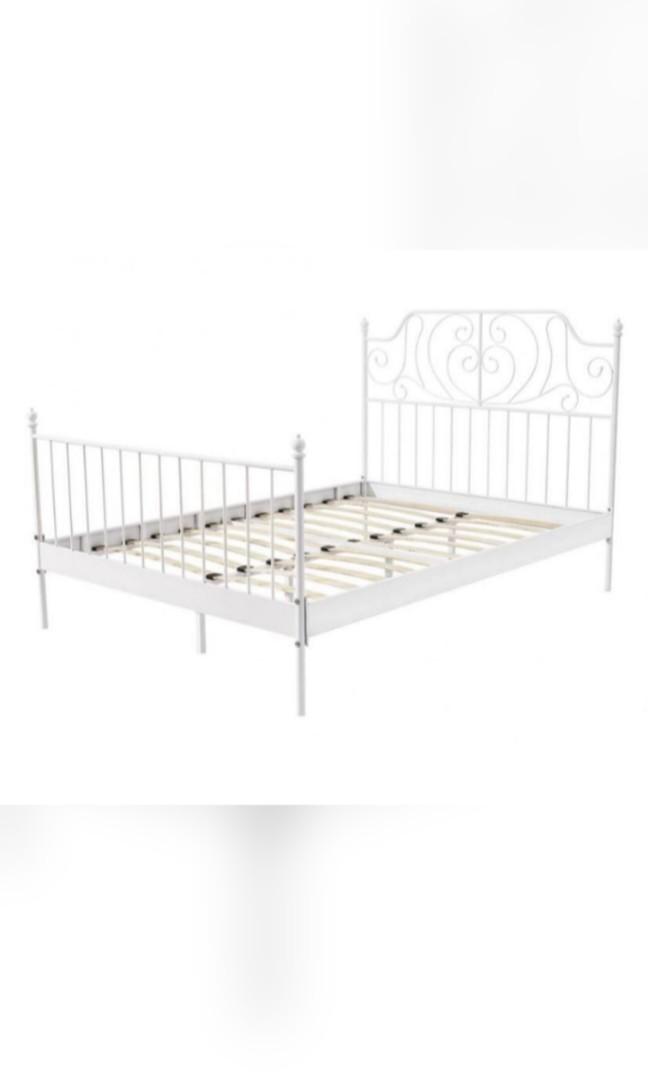IKEA queen bed frame with king koil mattress., Furniture & Home Living