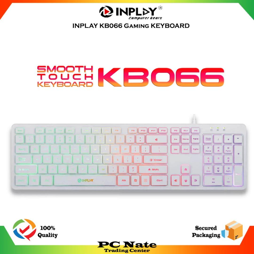 INPLAY KB066 SMOOTH TOUCH KEYBOARD FOR DESKTOP PC / LAPTOP, Computers ...