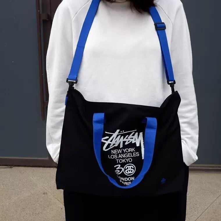 Japanese Magazine Stussy Bag Authentic Stussy Blue Black Sling Bag