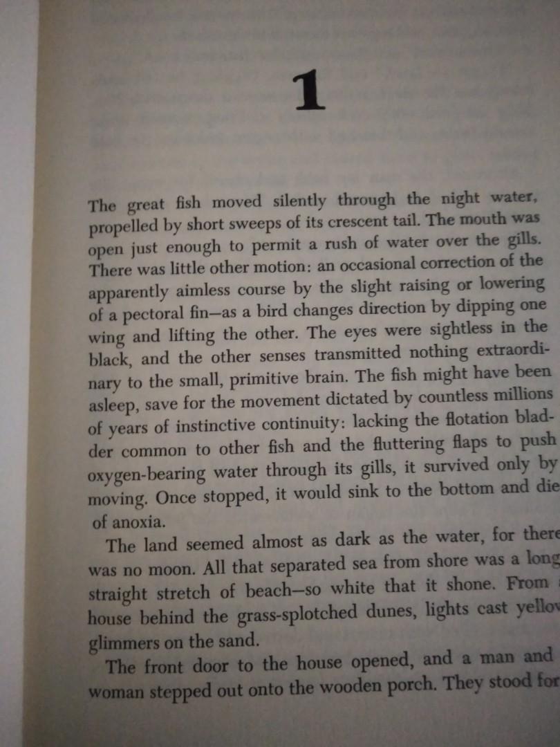 Jaws Book, Hobbies & Toys, Books & Magazines, Fiction & NonFiction on