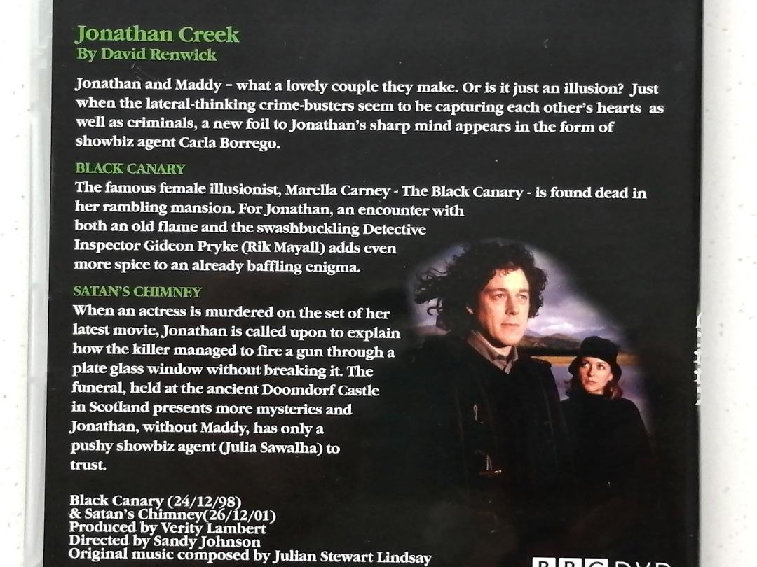 Jonathan Creek S1 - S4 + Xmas Special [9 Disc] [Crime / Magic] (Genuine  DVD, Amazon UK Imported, 16x9 Dolby) Alan Davies & Caroline Quentin. With 