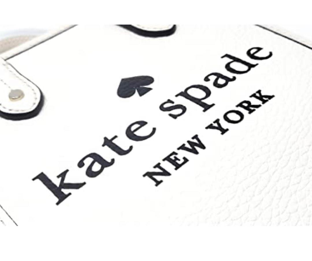 Kate Spade New York Ella Mini Top Zip Tote Crossbody Bikini Pink White Logo  NWT 