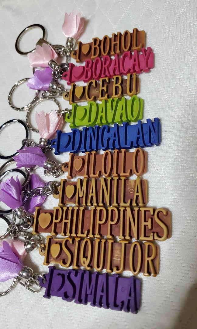 Keychain Bohol Dingalan Cebu Davao Philippines Iloilo Simala
