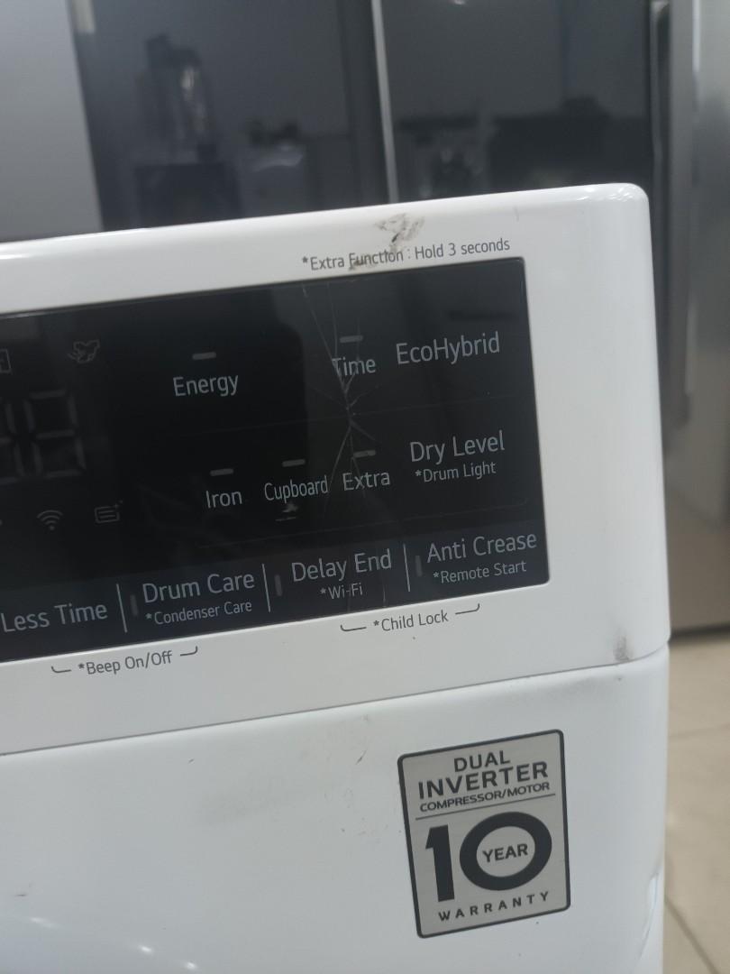 LG heat pump dryer 9 kg inverter, TV & Home Appliances, Washing