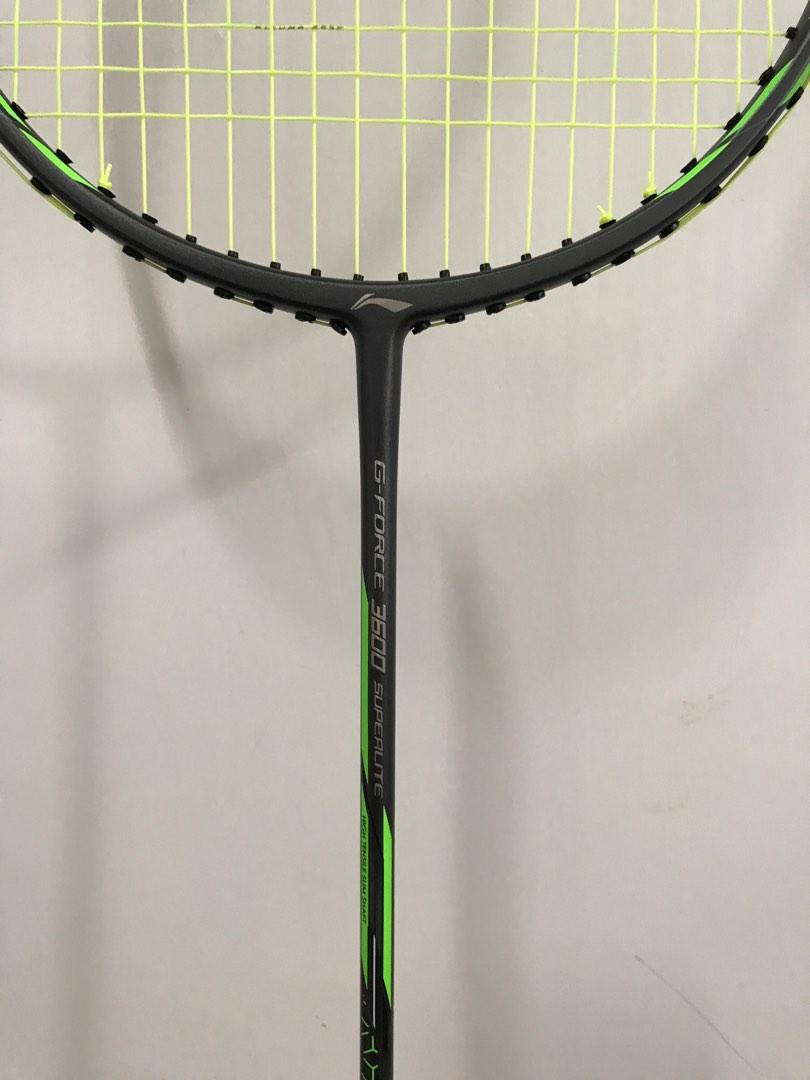 LiNing GForce 3600 Super Lite Badminton Racket, Sports Equipment