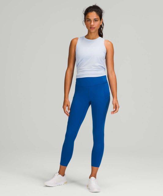 lululemon fast and free leggings in symphony blue, Women's Fashion,  Activewear on Carousell