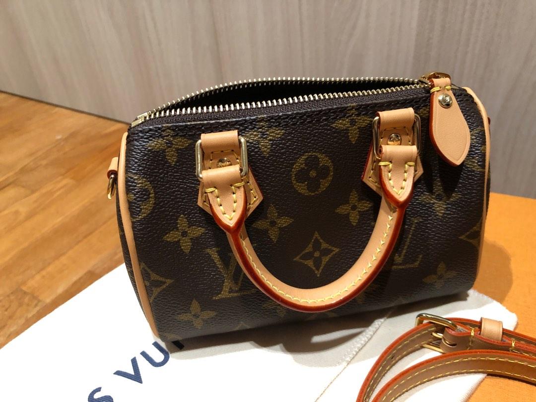 LOUIS VUITTON NANO SPEEDY BLACK Handbag NIB, INVOICE, BOX SHIP FROM FRANCE