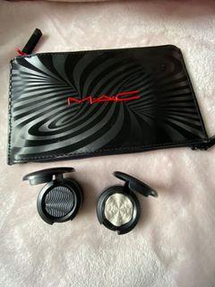 Mac eyeshadow and makeup bag