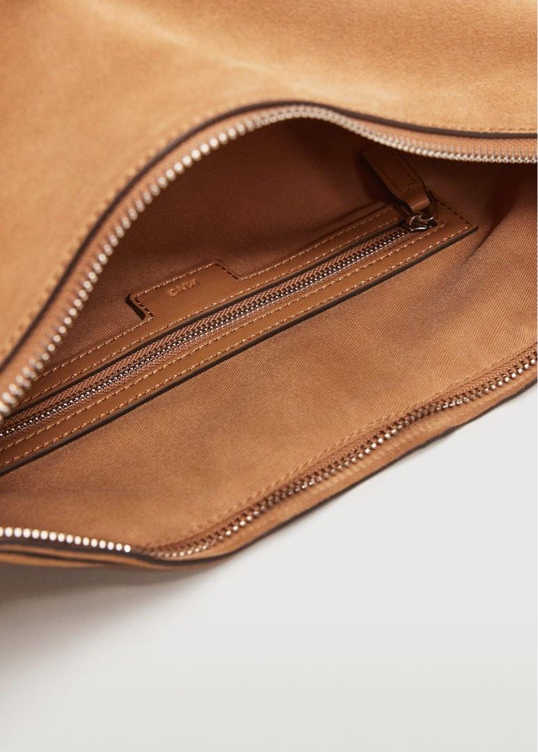 Mango checked hotsell baguette bag
