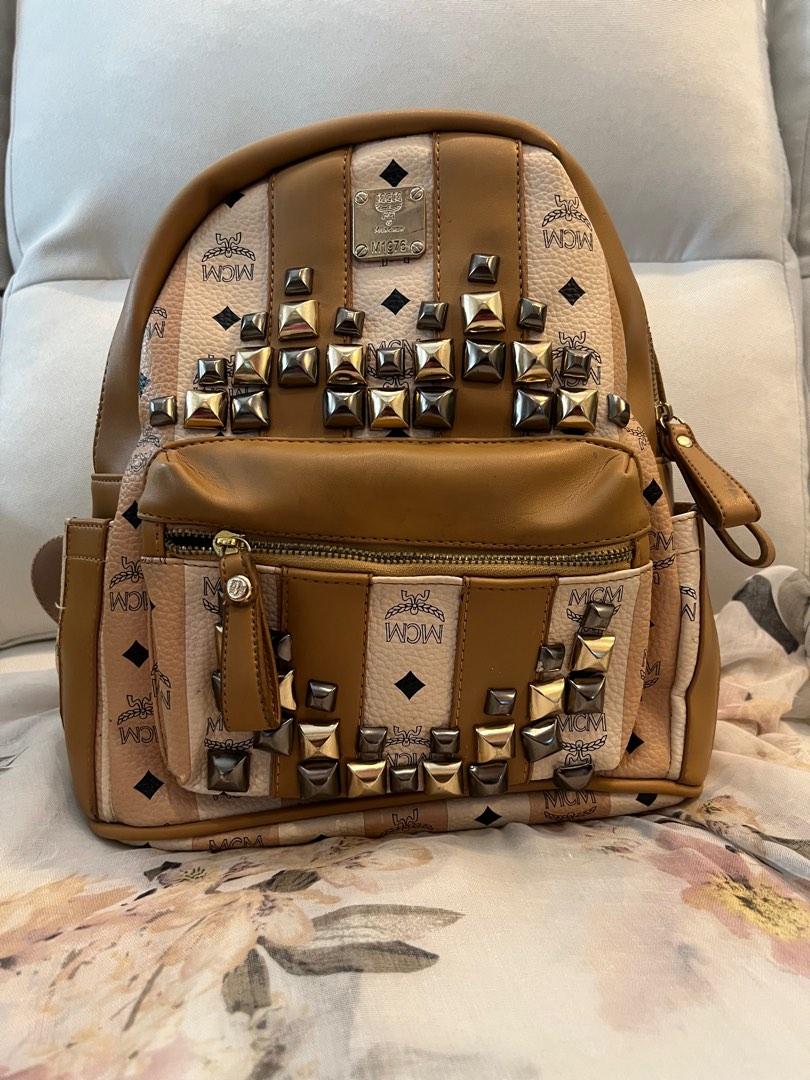 CLEARANCE Mcm Striped Visetos Studded Stark Backpack