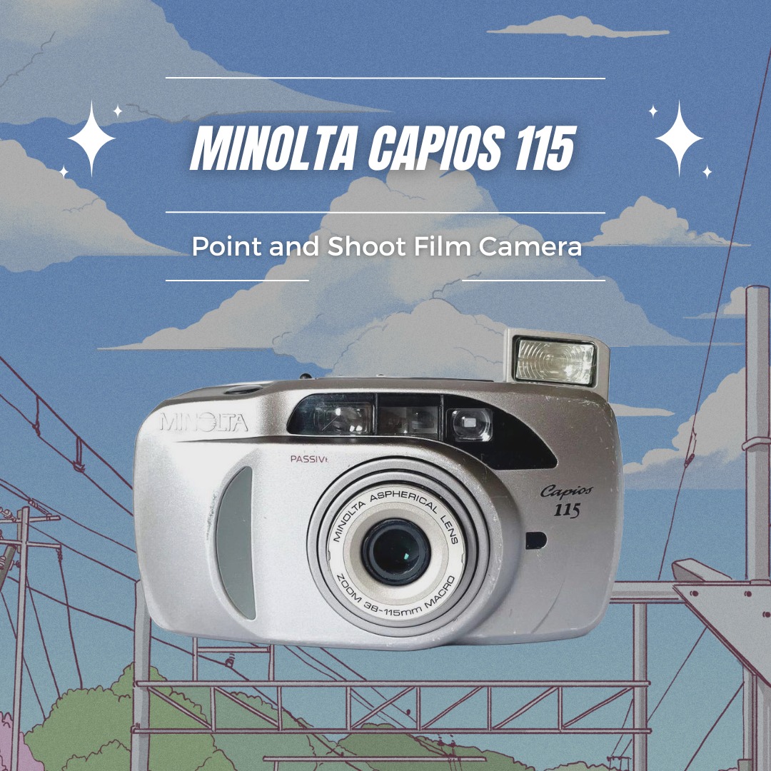 Minolta Capios 115 Film Camera, Photography, Cameras on Carousell