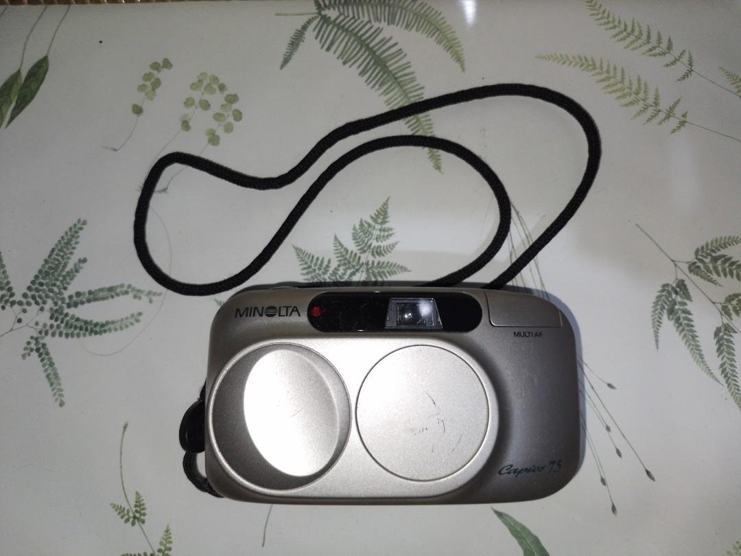 Minolta Capios 75 Point & Shoot 35mm Film Camera (Category: Cameras) located in Quezon City. Submitted by fernan_jaranilla (Listing ID 1187531077, Image 1). Description: Minolta Capios 75 Japan The Riva Zoom 75w (also known as the Freedom Zoom Explorer EX or in Japan as the Capios 75) is a fully automatic compact camera with zoom lens & built-in pop-up flash. Viewfinder needs cleaning. Can't check lens because battery has low power or already exp
