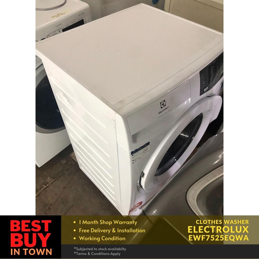 MUST BUY! ELECTROLUX 7.5KG FrontLoad Washing Machine EWF7525EQWA