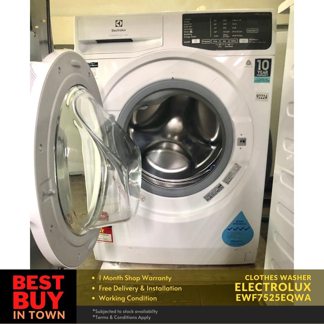MUST BUY! ELECTROLUX 7.5KG FrontLoad Washing Machine EWF7525EQWA