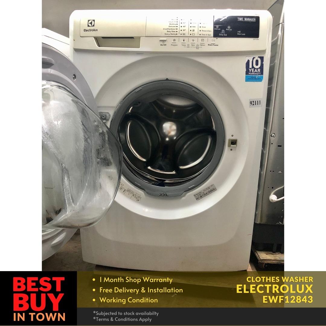 MUST BUY! ELECTROLUX 8KG FrontLoad Washing Machine EWF12843 (92111