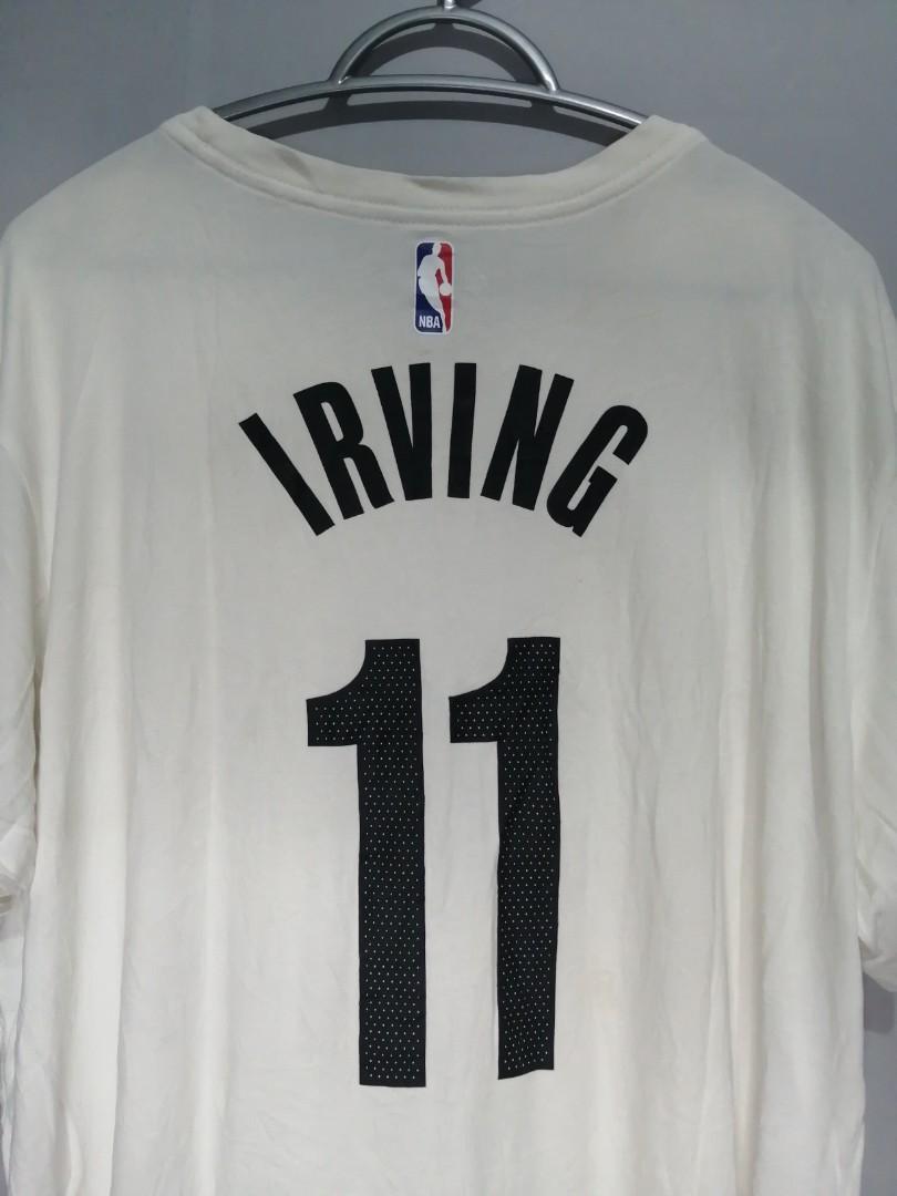 Men's Brooklyn Nets Kyrie Irving Nike White 2019/20 Earned Edition Name &  Number T-Shirt