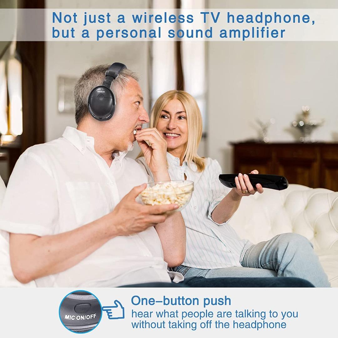Hard of hotsell hearing tv headphones