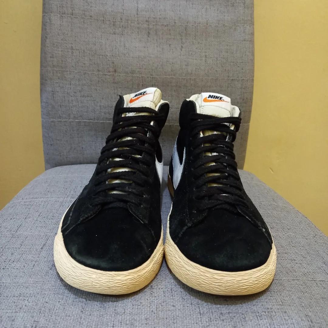 Nike Blazer Mid Suede Vintage Black White