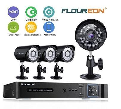 Floureon 4 discount camera system