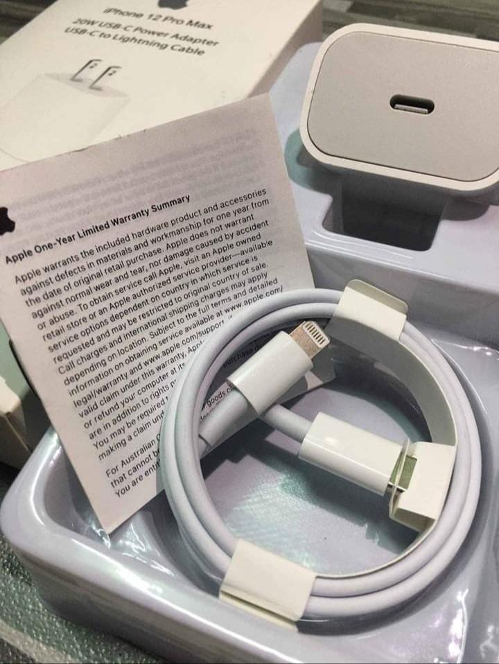 ORIGINAL 💯 CHARGER I PHONE 12 PRO MAX (20WATTS) FAST CHARGER FOR ANY