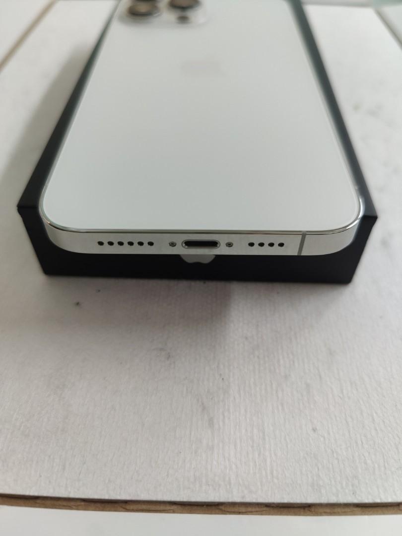 {OX} IPHONE 13 PRO MAX 256GB SILVER 91 battery health 3055, Mobile