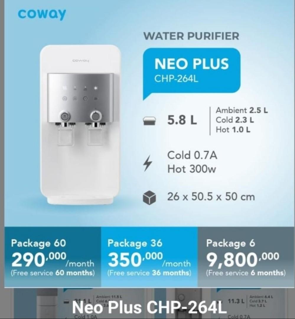 Pemurni Air Water purifier anti bacterial filtrasi Neo Plus CHP 264L