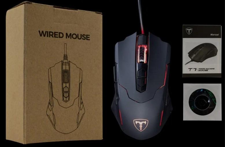 PICTEK T7 Wired Gaming Mouse, Computers & Tech, Parts & Accessories