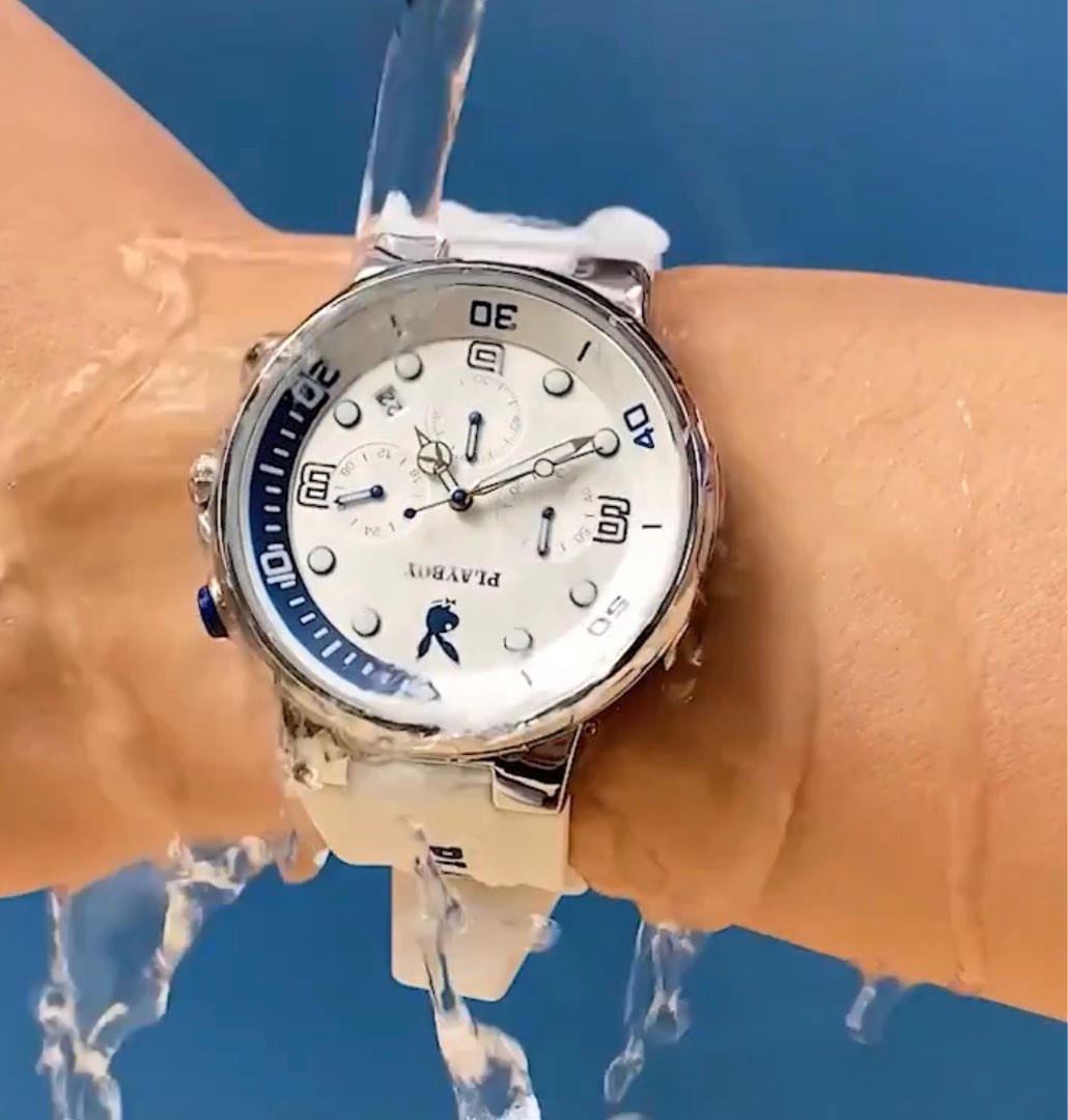 Playboy chrono watch, Men's Fashion, Watches & Accessories, Watches on ...