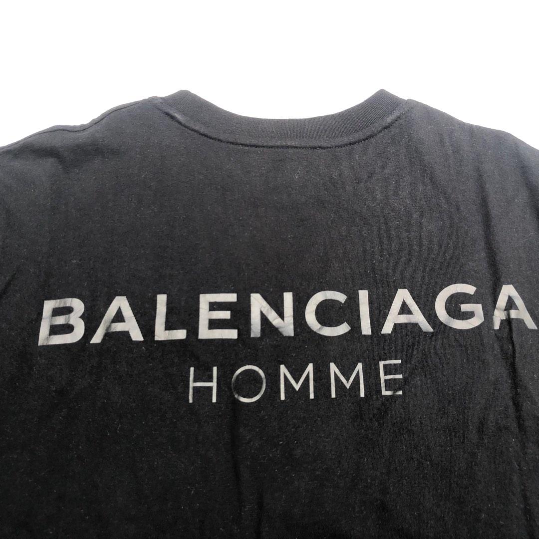helbrede eftertænksom Knop PO BALENCIAGA HOMME BLACK XL T SHIRT UNISEX DESIGNER, Men's Fashion, Tops &  Sets, Tshirts & Polo Shirts on Carousell