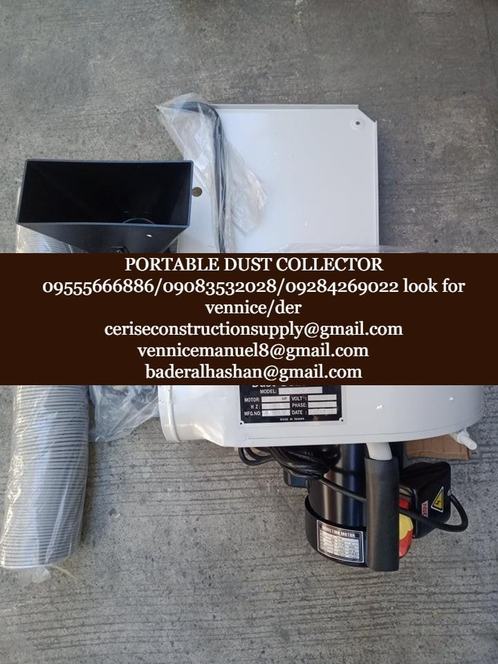 Portable dust collector (Category: Construction Tools & Equipment) located in Manila. Submitted by vlmhardwarevennice (Listing ID 1187538399, Image 1). Description: for inquiries contact: 0-9-5-5-5-6-6-6-8-8-6 0-9-0-8-3-5-3-2-0-2-8 0-9-2-8-4-2-6-9-0-2-2 look for vennice/der or email me at ceriseconstruction@gmail.com vennicecahello@gmail.com baderalhashan@gmail.com We also offer shipping via Lalamove, jrs, and other tracking and bus liner Office 