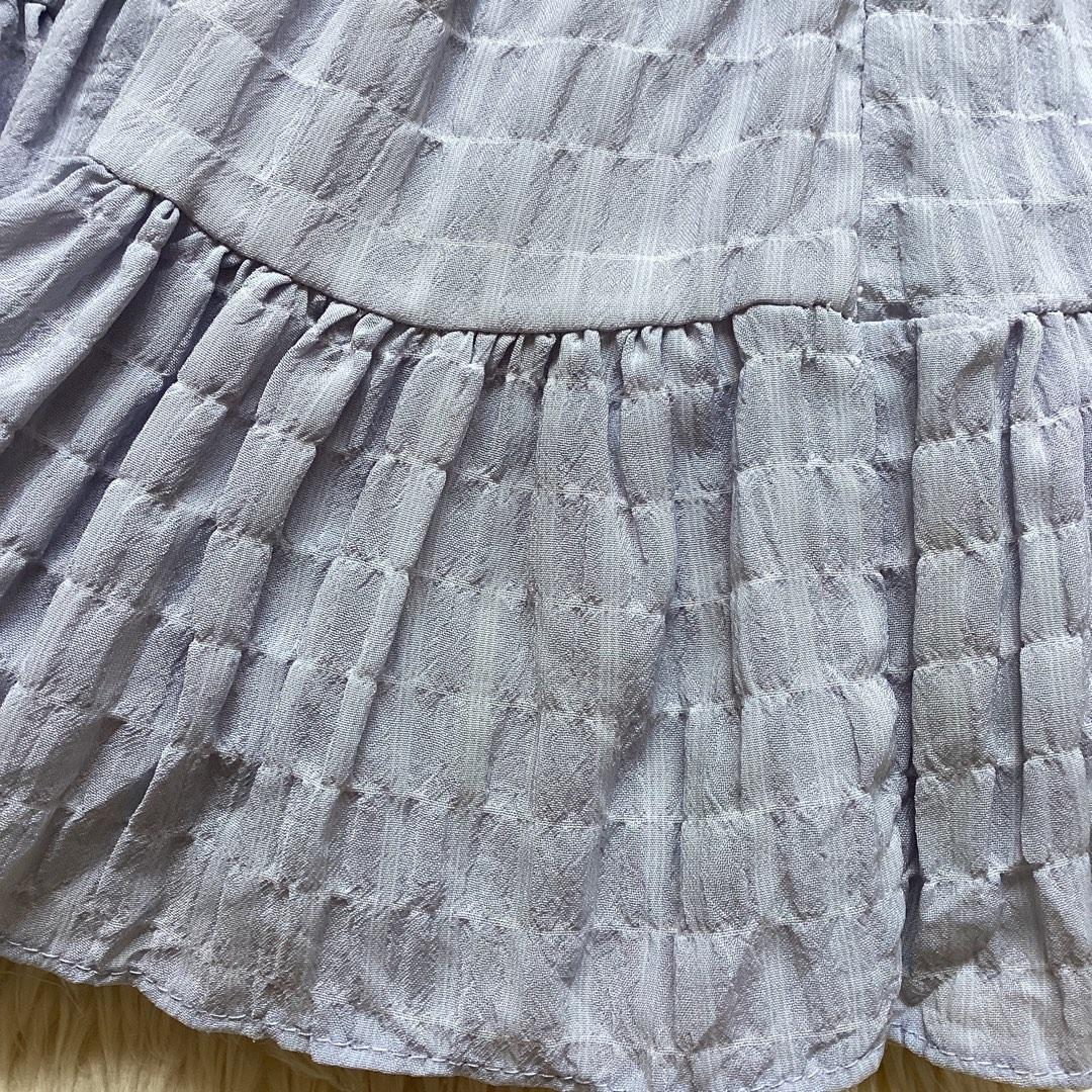 powder blue flowy mini skirt, Women's Fashion, Bottoms, Skirts on Carousell