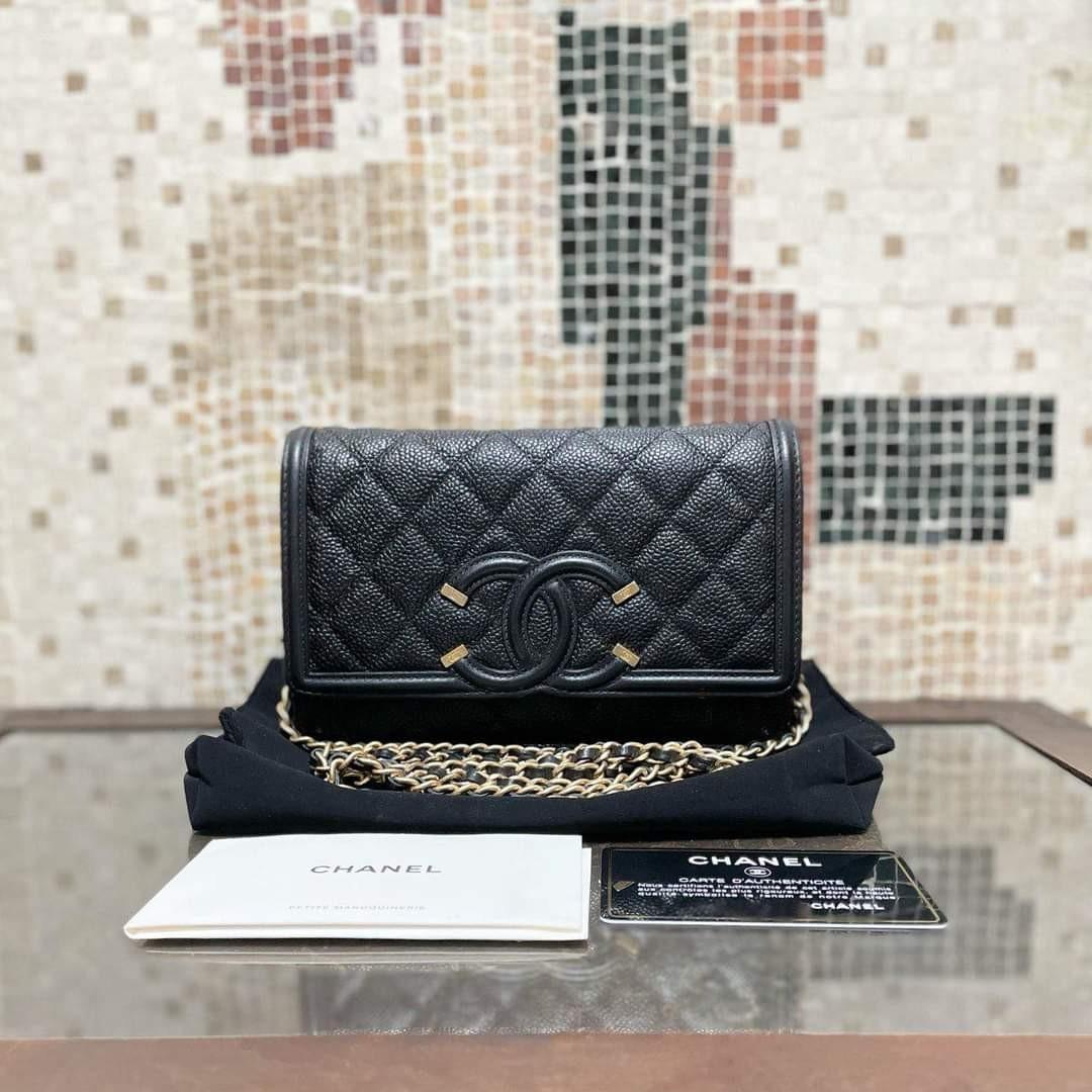 Chanel filigree wallet discount