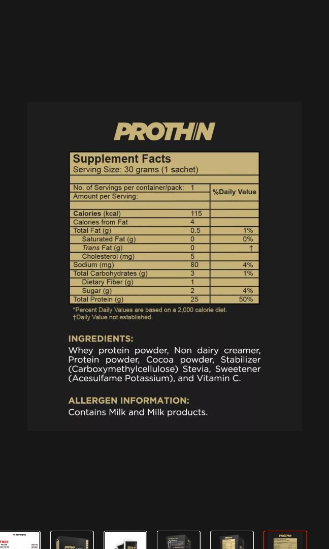 PROTHIN WHEY PROTEIN 60 SERVINGS, Health & Nutrition, Health