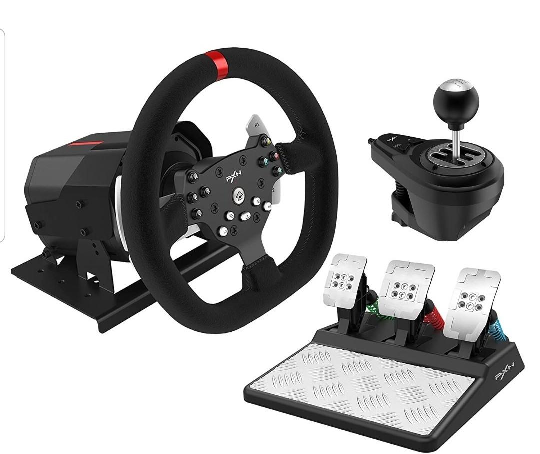 Pxn V10 steering wheel driving sim, Video Gaming, Gaming Accessories