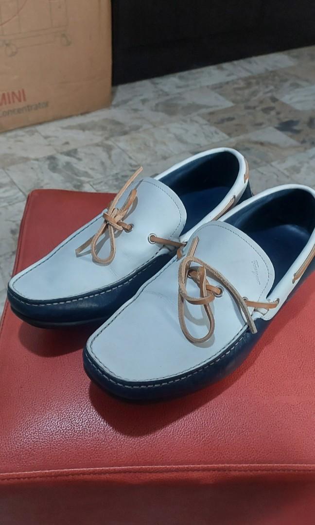 Salvatore Ferragamo Boat Shoes Men s US 8.5 Men s Fashion Footwear Dress Shoes on Carousell
