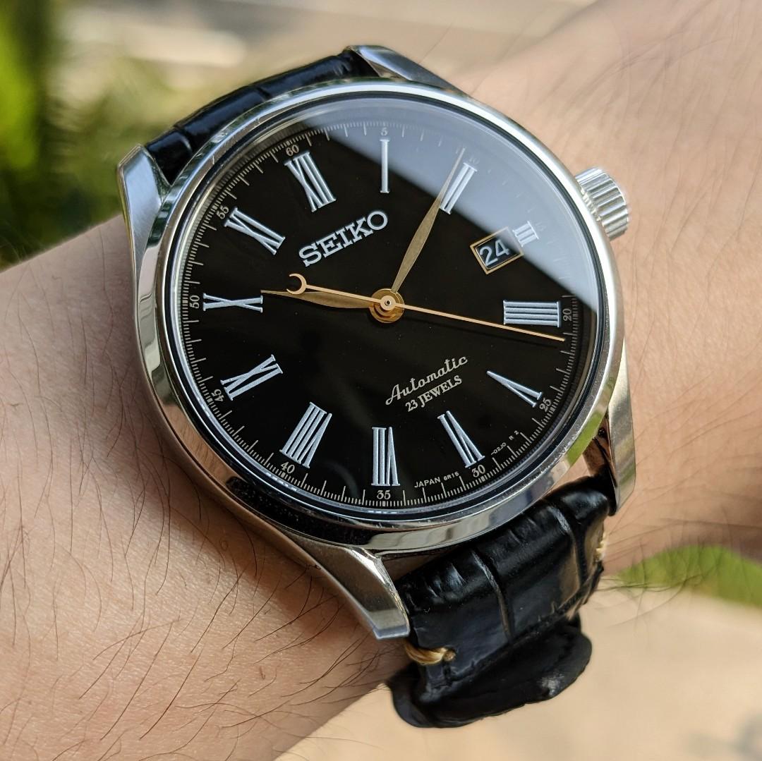 Seiko SARX029 JDM Urushi Black Handmade Lacquered Dial (JDM without Presage  wording) Grand Seiko workmanship and quality, watch only with original  leather strap and buckle, Luxury, Watches on Carousell