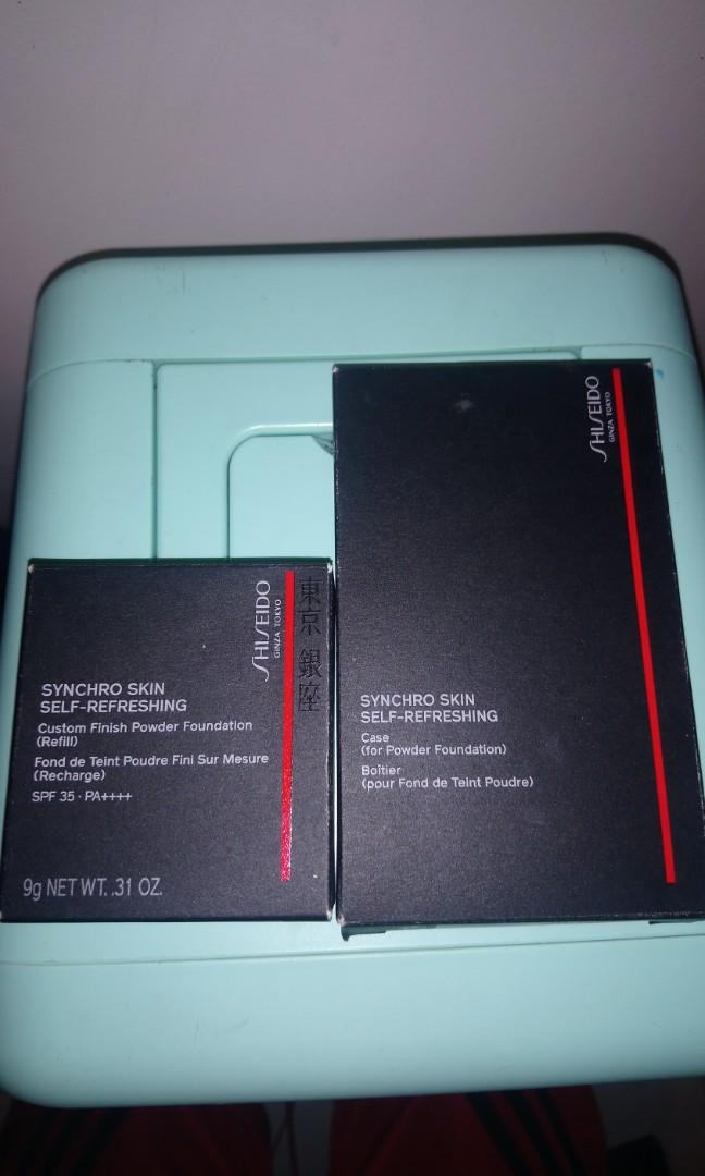 Shisheido pressed powder (Category: Makeup) located in Manila. Submitted by zapote4323 (Listing ID 1187499876, Image 1). Description: Brand new Shisheido synchro skin refreshing pressed powder..