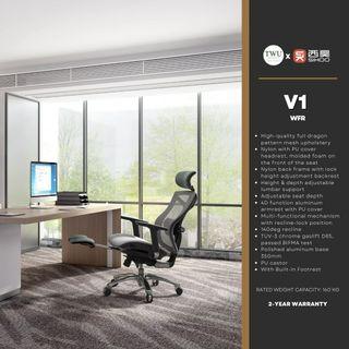 Sihoo V1 with Built-in Footrest Ergonomic Office & Gaming Chair with 2 year warranty Sihoo official