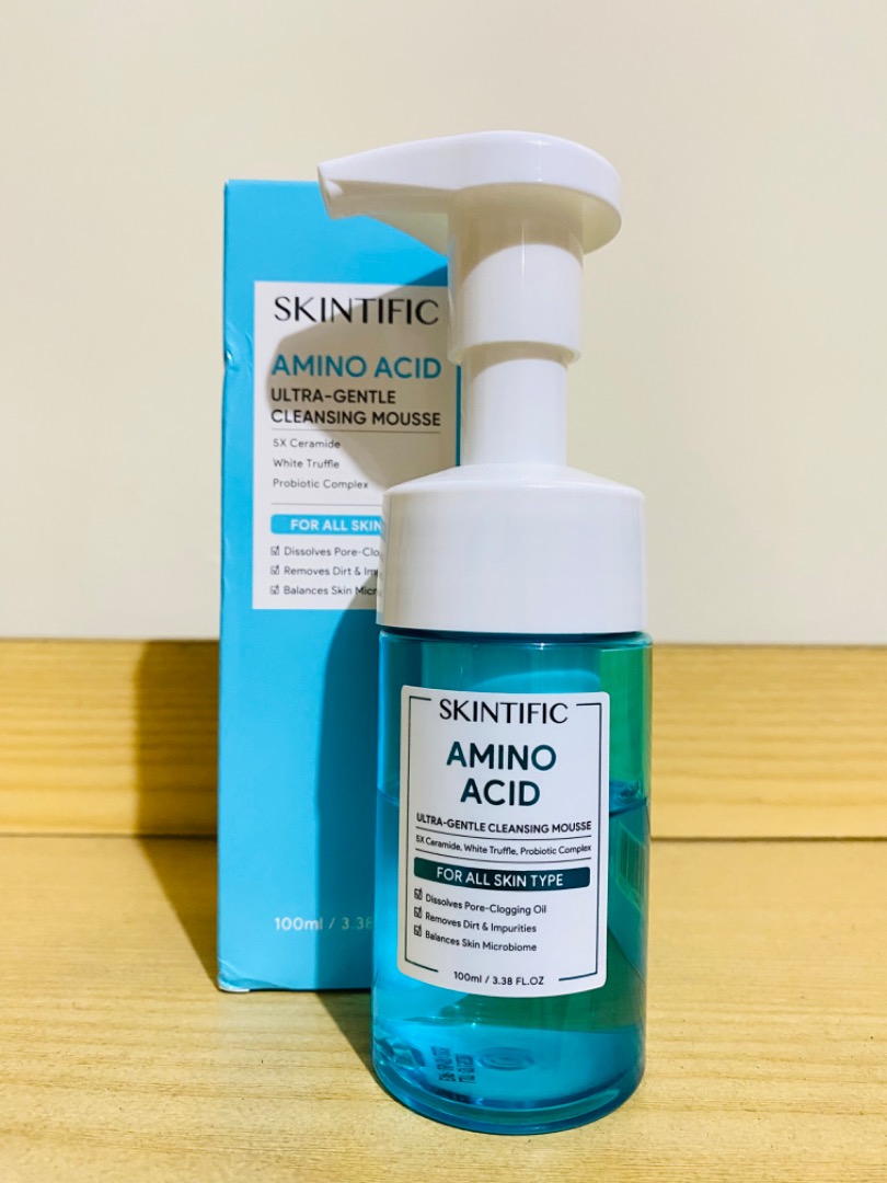 Skintific Amino Acid Ultra Gentle Cleansing Mousse, Kesehatan ...